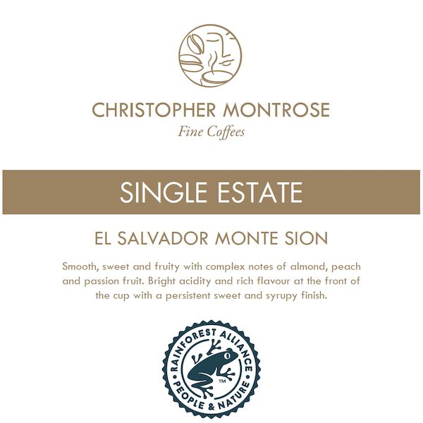 El Salvador coffee label