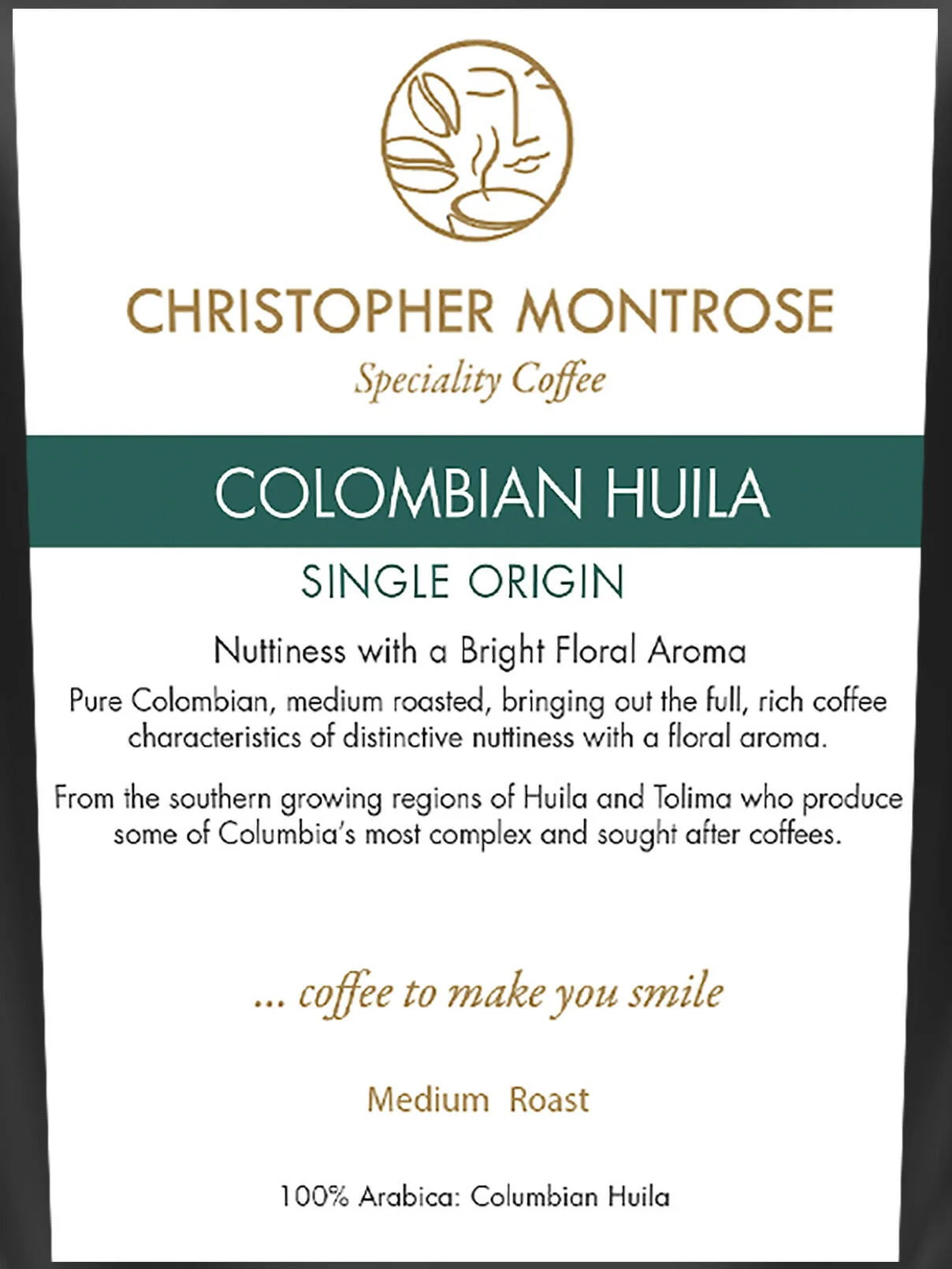 columbia huila label
